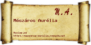 Mészáros Aurélia névjegykártya